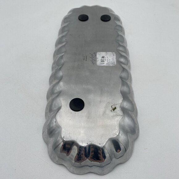 Julia Knight Peony 14” Rectangular Tray Kiwi Cast Aluminum Enamel Pearlized - Picture 7 of 8